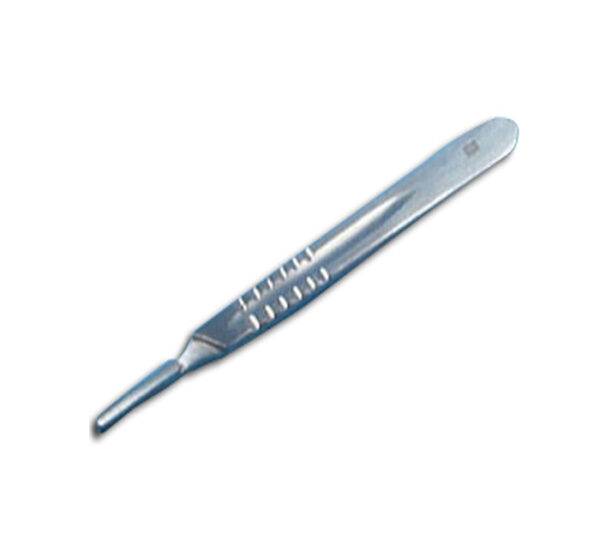 MANCHE DE BISTOURI EN INOX N° 3